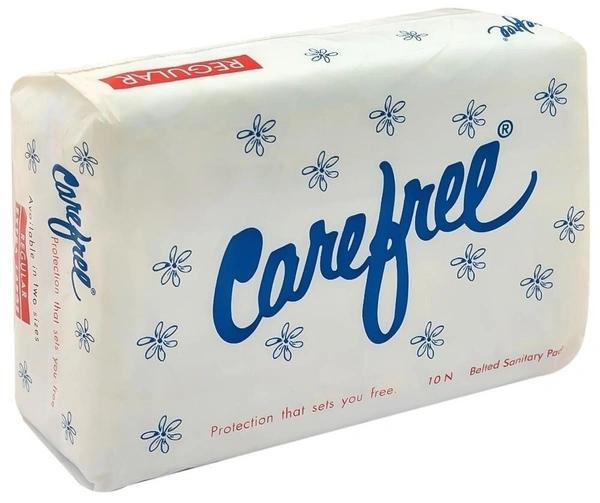 Carefree Belted Sanitary Pads Regular, 10 pads - 10 pads