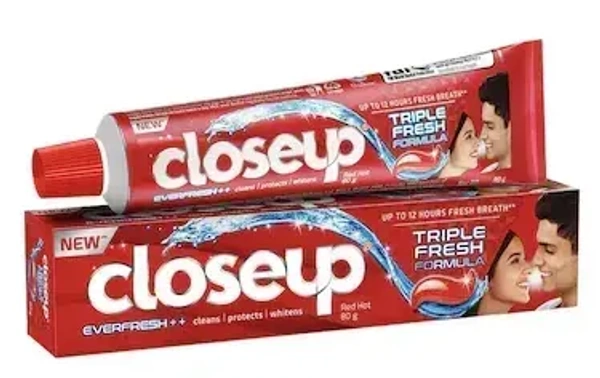 Close Up Closeup Toothpaste Everfresh Plus Red Hot Triple Fresh Formula, 90g