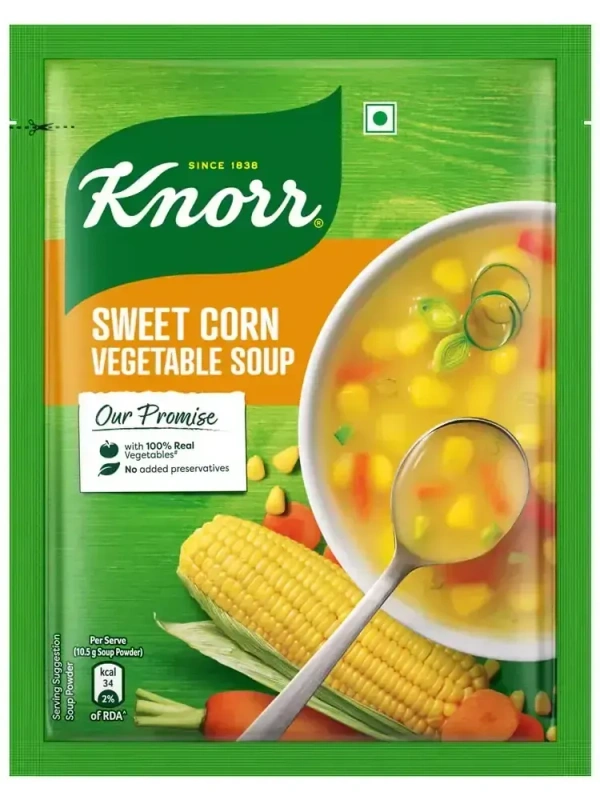 Knorr Instant Sweet Corn Vegetable Soup, 44g - 44g