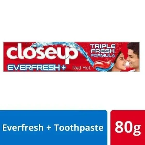 Close Up Closeup Everfresh+Anti-Germ Gel Toothpaste Red Hot, 80g - 80g