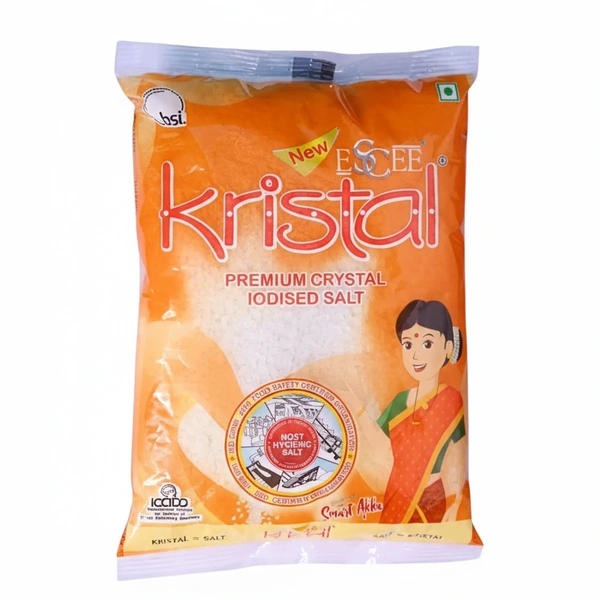 Kristal Premium Iodised Salt Kg Crystal, 1Kg - 1Kg