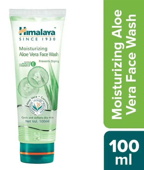 Himalaya Face Wash Aloe Vera Moisturising 100ml - 100ml