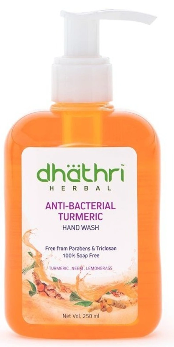 Dhathri Herbal Anti Bacterial Turmeric Handwash, 250 ml