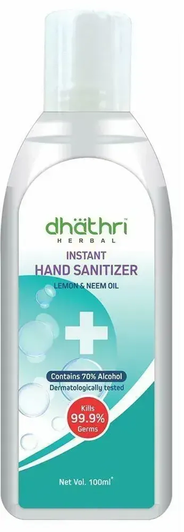 Dhathri Hebal Lemon& Neem Oil Instant Hand Sanitizer, 200 ml - 100ml