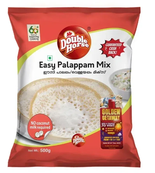 Double Horse Easy Palappam Mix Pouch, 500g - 500g