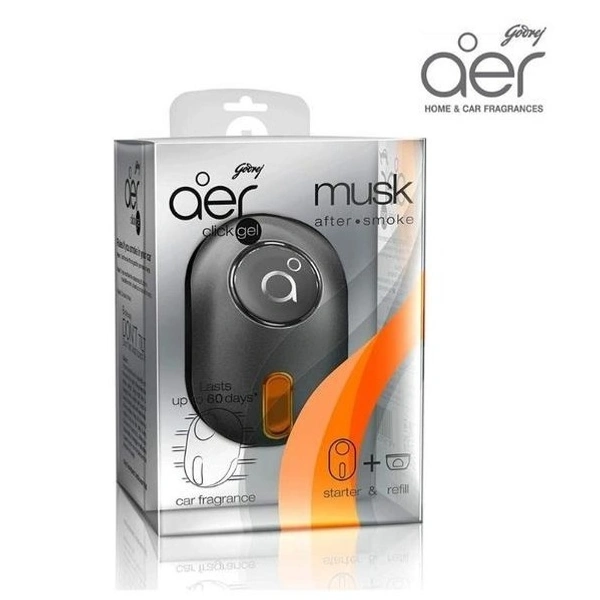 Aer Musk Car Fragrance Click Gel, 10g - 10g