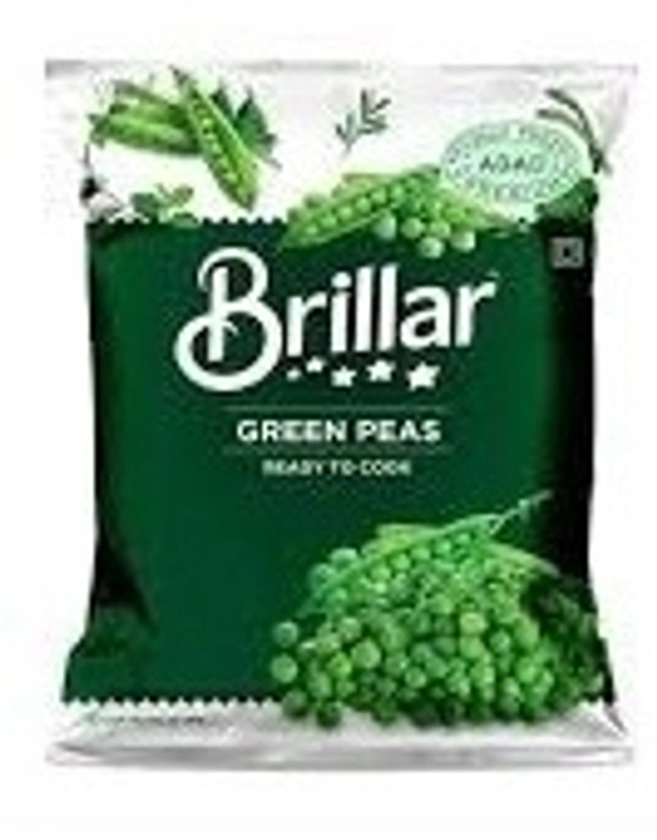 Brillar Ready To Cook Green Peas Pouch, 200g - 200g