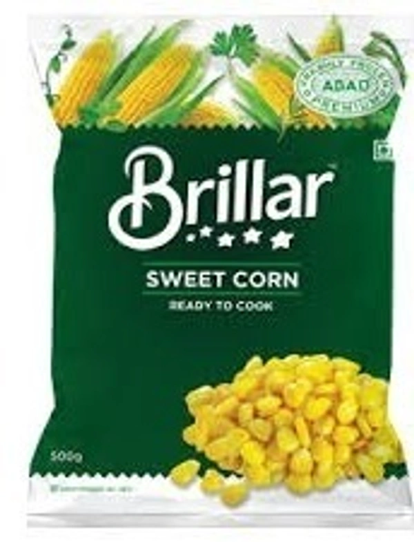 Brillar Ready To Cook Sweet Corn, 500g - 500g