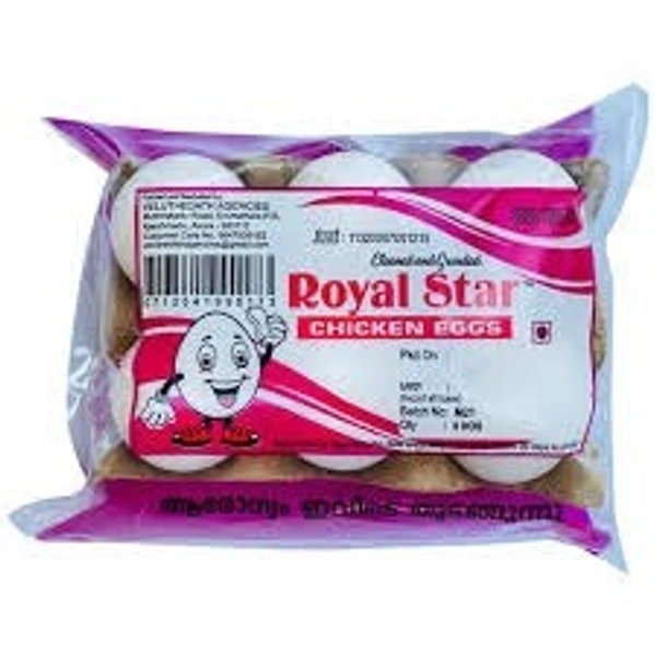 Royal Star Chicken Eggs Cleaned& Graded, 6 pcs - 6 pcs