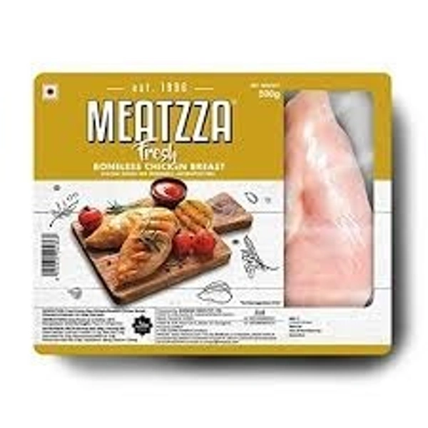 Meatzza Chicken Breast (Boneless Raw), 500g - 500g