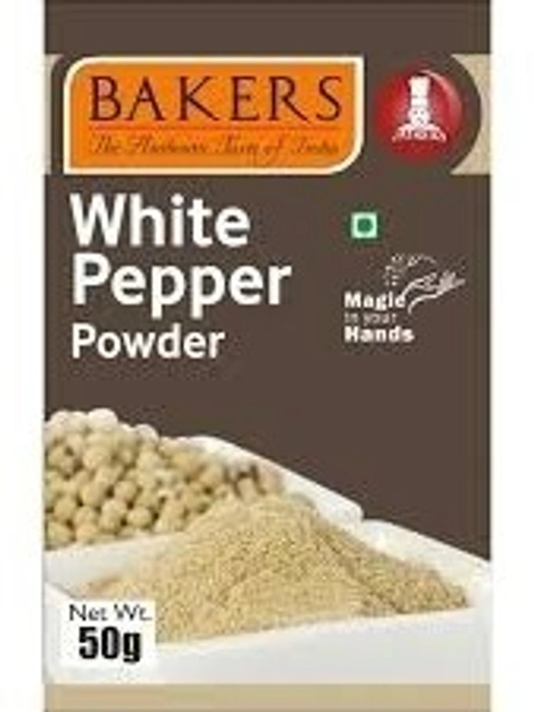 Bakers White Pepper Powder, 50g - 50g