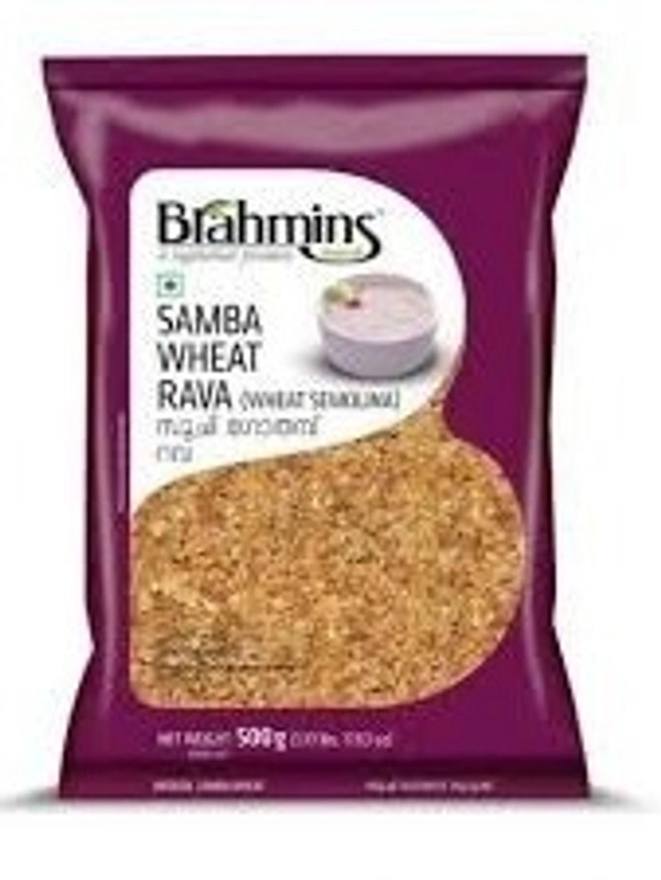 Brahmins Samba Wheat Rava, 500g - 500g
