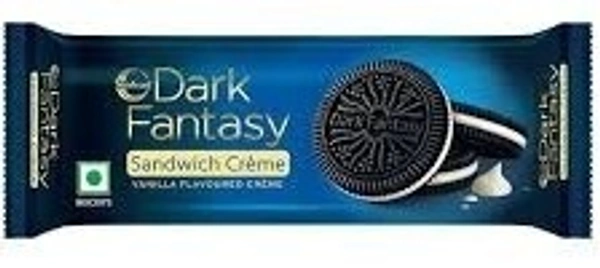 Dark Fantasy Sunfeast Dark Fantasy Biscuit Vanilla Cr�me Sandwich Pack, 100g