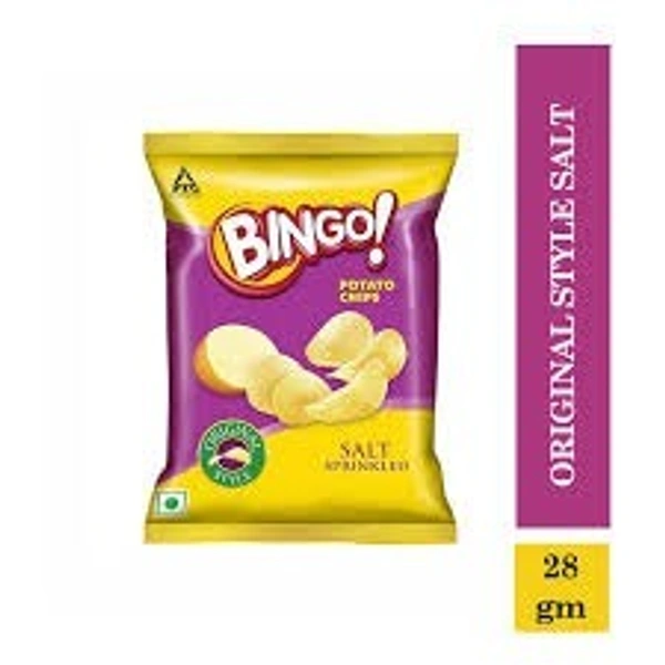 Bingo Salt Sprinkled Potato Chips, 28g - 28g