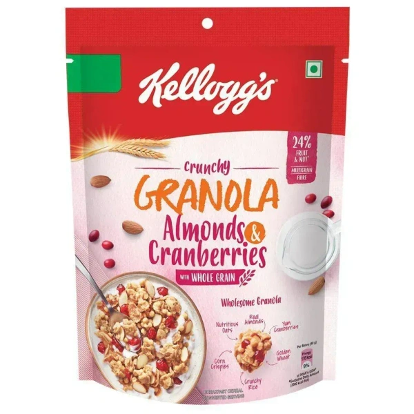 Kellogg's Crunchy Granola Almonds& Canberries, 150g - 150g