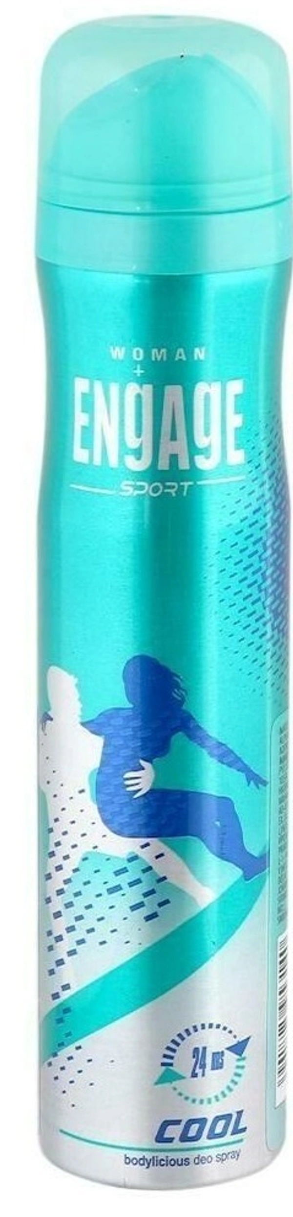 Engage Sport Cool Bodylicious Deo Spray (Women), 165 ml - 165 ml