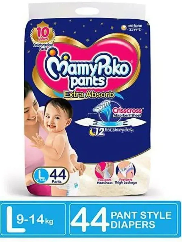 Mamy Poko MamyPoko Pants Extra Absorb Large, 44 pants