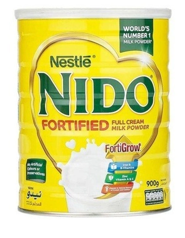Nido Nestle Nido Fortified Full Cream Milk Powder Tin, 900g - 900g