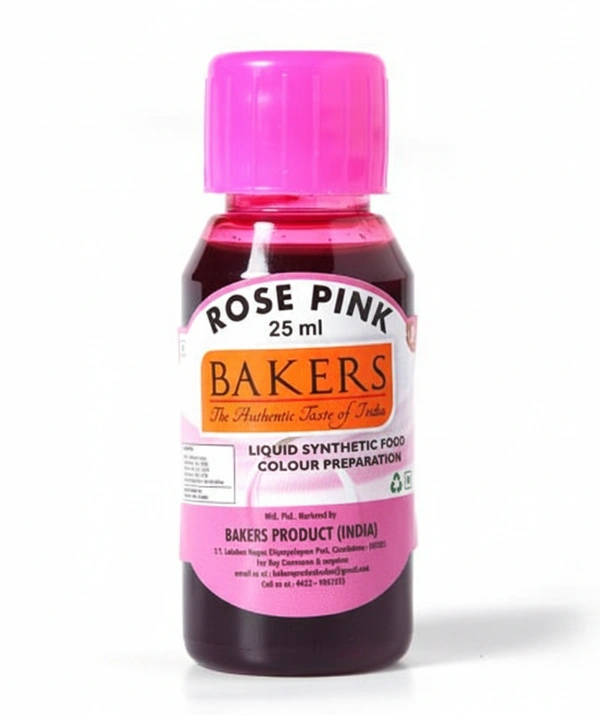 Bakers Rose Pink, Liquid Synthetic Food Color, 25ml - 25ml