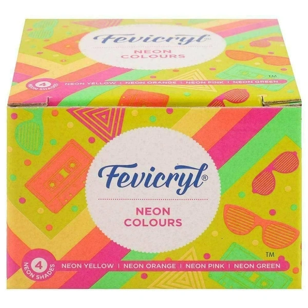 Pidilite Fevicryl Neon Colour Kit, 60 ml