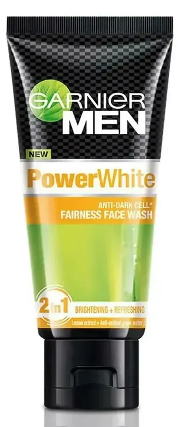 Garnier Men Powerwhite Fairness Face Wash , 50g - 50g