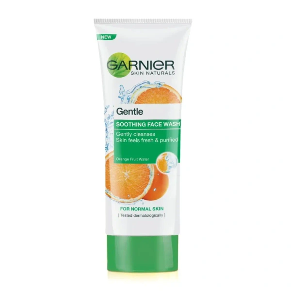 Garnier Face Wash Orange Fruit Water Soothing, 50g - 50g