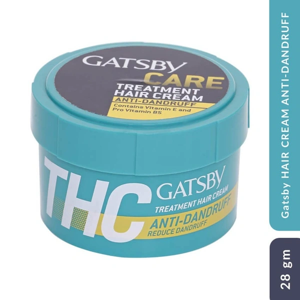 Gatsby Treatment Hair Cream Anti Dandruff (Jar), 28g - 28g