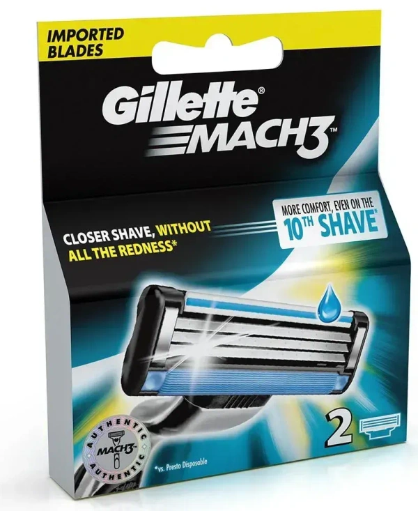 Gillette Mach 3 Razor Cartridge 2 pcs, 2 pcs - 2 pcs