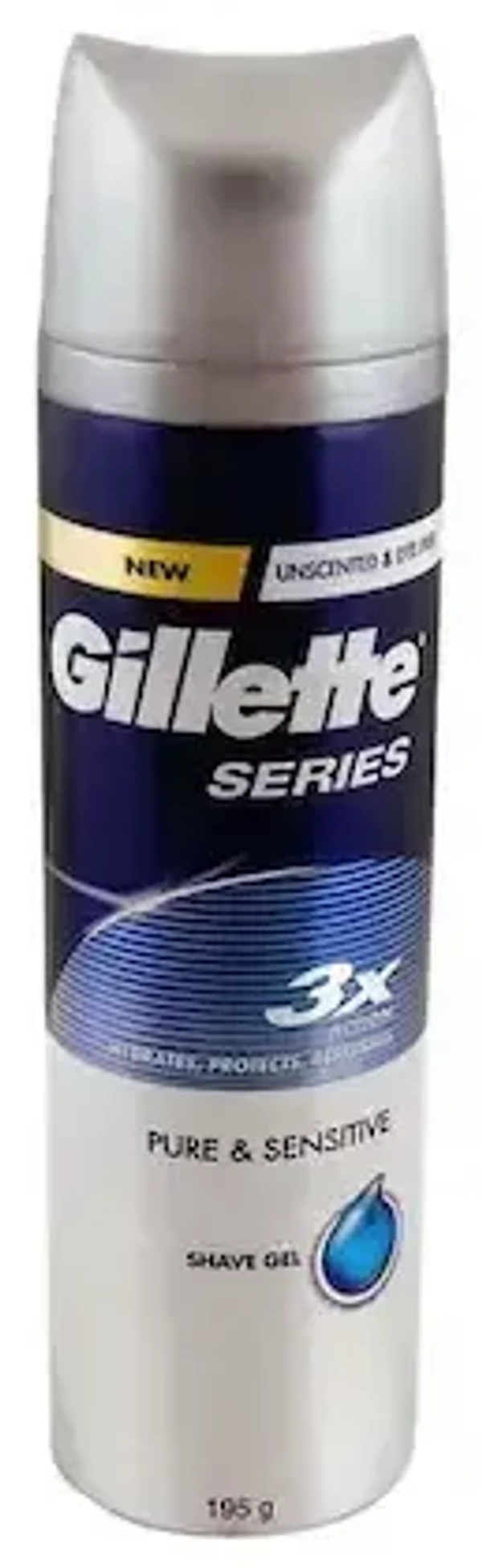 Gillette Gilette Mach Shave Gel Sensitive, 195g - 195g