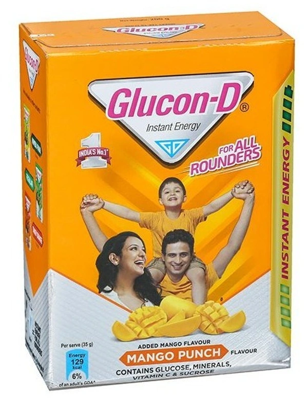 Glucon D Glucon-D Instant Energy Health Drink Tangy Orange - 200g - 200g