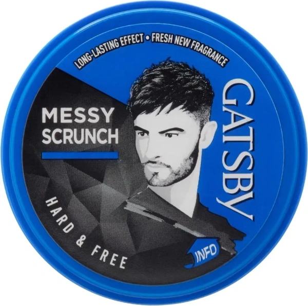 Gatsby Messy / Scrunch Layered Hard /Free Hair Styling Wax, 75g - 75g