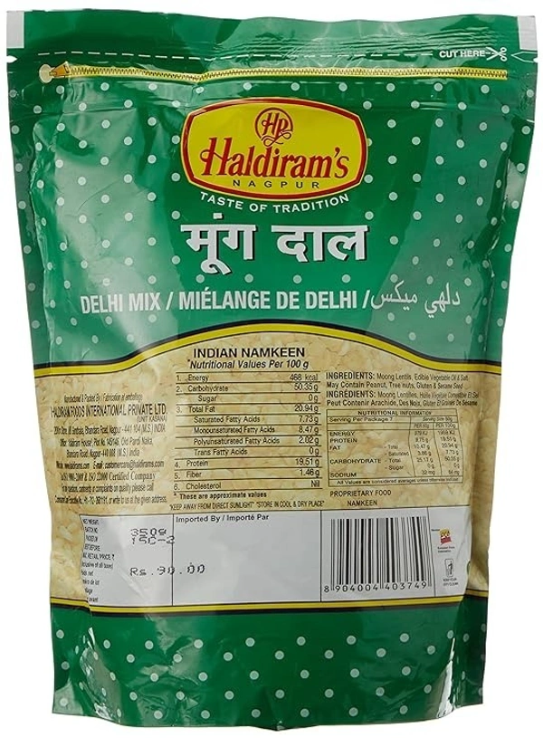 Haldiram's Indian Snacks Moong Dal, 400g - 400g