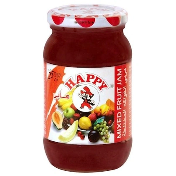 Happy Mixed Fruit Jam Pet Jar, 1000g - 1000g