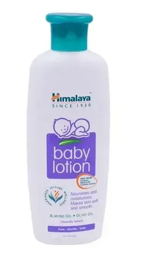 Himalaya Baby Lotion Almond Oil& Olive Oil Bottle, 400 ml - 400ml