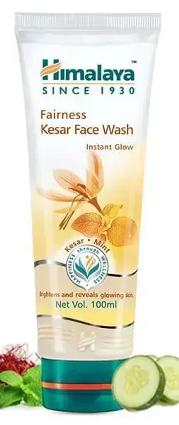 Himalaya Fairness Kesar And Mint Face Wash, 100 ml