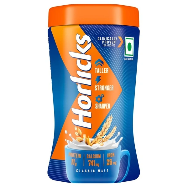 Horlicks Classic Malt - Health and Nutrition drink - 200 g Pet Jar - 200g