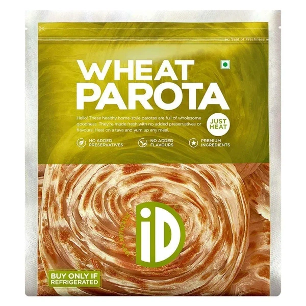 Id ID Fresh Food Organic Wheat Parota, 5 pcs - 5 pcs