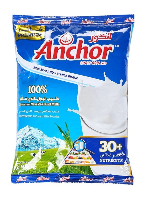 Anchor Full Cream Milk Powder Pouch 400g - 400g