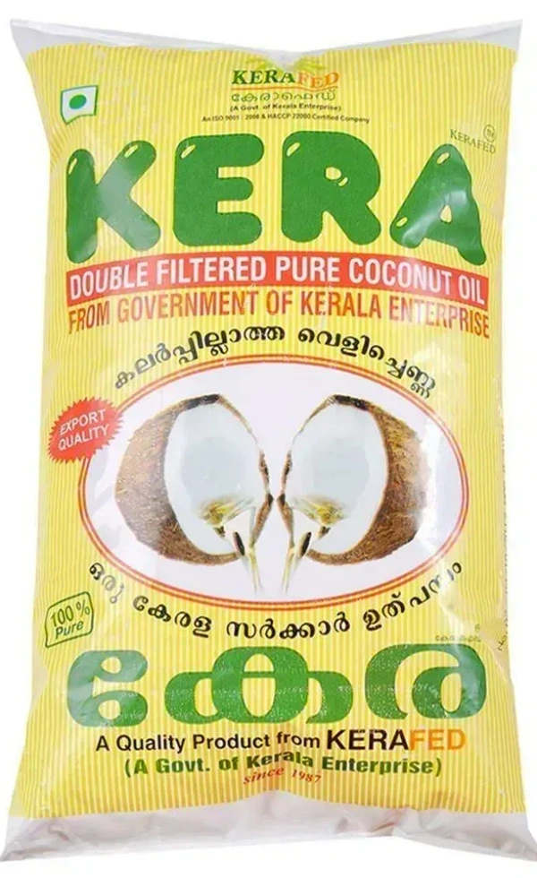 Kera Double Filtered Pure Coconut Oil, 1 ltr
