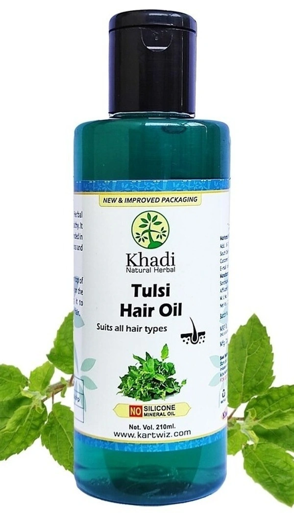 Khadi Herbal Tulsi Hair Oil, 210 ml - 210 ml