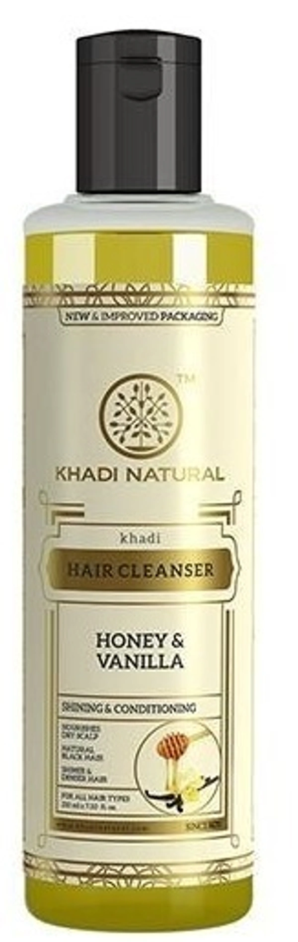 Khadi Herbal Honey and Vanilla Hair Cleanser, 210 ml - 210 ml