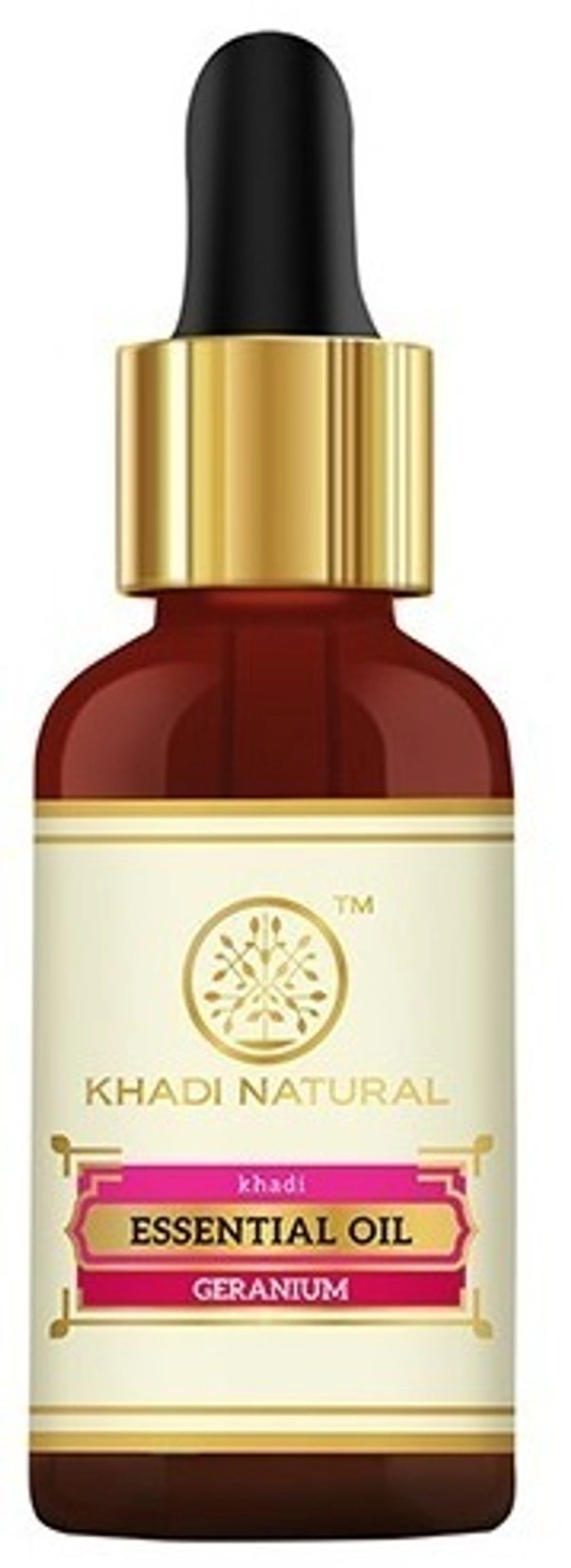 Khadi Herbal Geranium Essential Oil, 15 ml - 15 ml