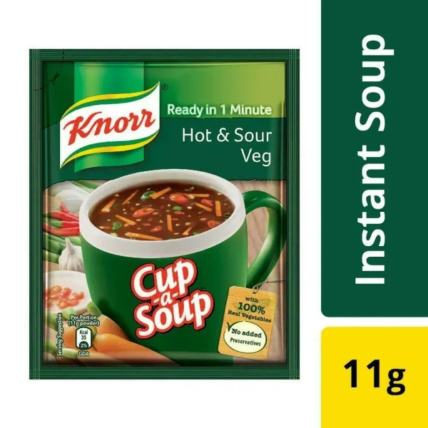 Knorr Instant Cup A Soup Hot& Sour Veg, 11g - 11g