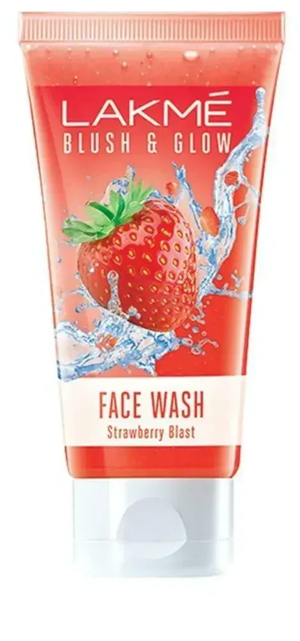Lakme Blush Glow Creme Face Wash Strawberry 50g - 50g