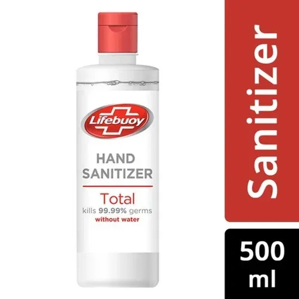 Lifebuoy Manual Hand Sanitizer And Disinfectant Total, Bottle, 500ml - 500ml