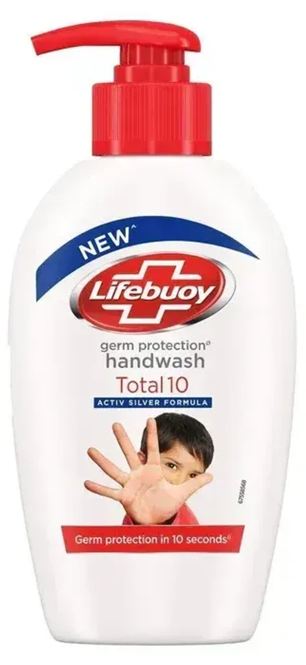 Lifebuoy Total 10 Hand Wash Bottle, 190 ml