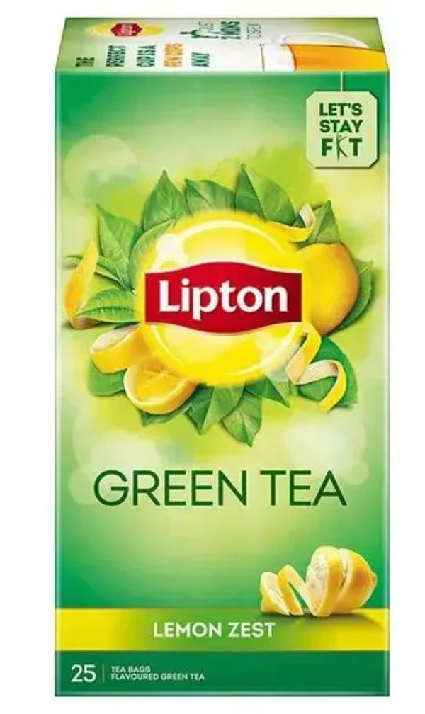 Lipton Green Tea Lemon Zest, 25 Bags - 25 Bags