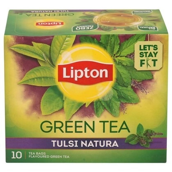 Lipton Green Tea  Thulasi Natura, 10 Bags - 10 Bags