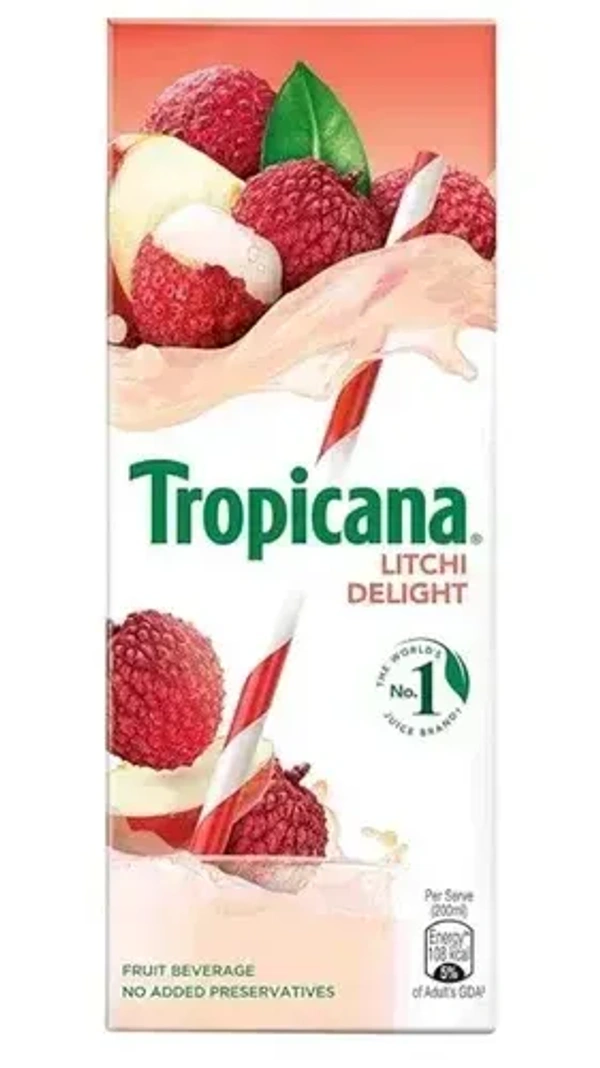 Tropicana Litchi Packet Soft Drink 200ml - 200ml