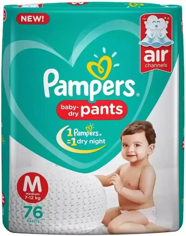 Pampers Baby Dry Pants  Medium (76 Pants)